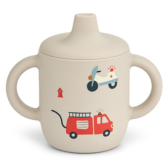 Tasse d'Apprentissage Neil Emergency Vehicles Sandy - 150 ml Liewood