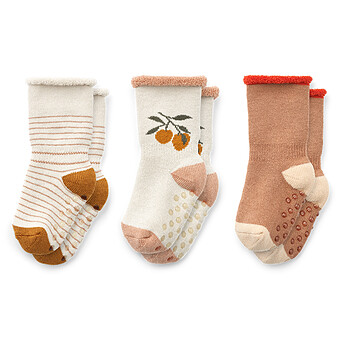 Lot de 3 Paires de Chaussettes Eloy Peach Sandy - 22/24 Liewood