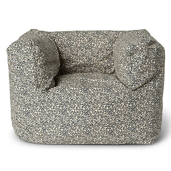 Fauteuil Anja Beanie - Flores Sandshell Blue That's Mine