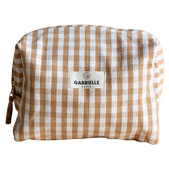 Trousse de Toilette - Vichy Camel Gabrielle Paris