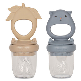 Lot de 2 Grignoteurs Citron et Hamster Warm Clay & Quicksilver - 6 Mois + Konges Sløjd