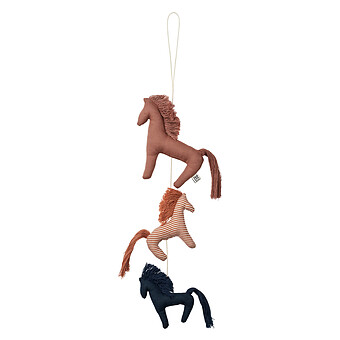 Mobile Waka - Horses Dark Rosetta Mix Liewood