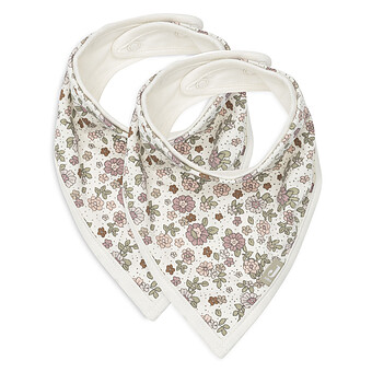 Lot de 2 Bavoirs Bandana - Retro Flowers