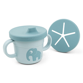 Tasse d'Apprentissage & Snack Foodie - Elphee Bleu Done by Deer