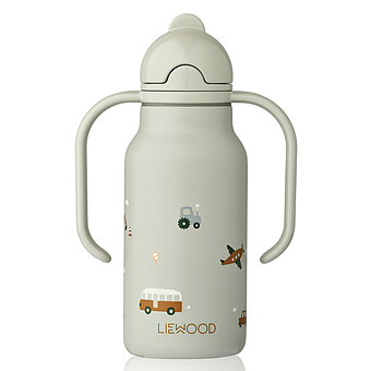 Gourde avec Poignées Kimmie Vehicles Dove Blue Mix - 250 ml