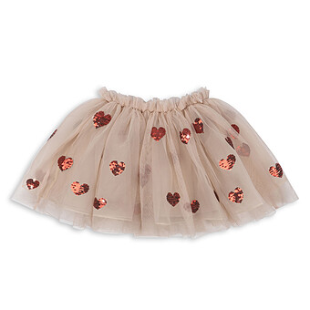 Jupe Yvonne Coeurs Sequins - 2 Ans Konges Sløjd