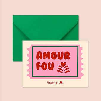Carte Amour Fou x L'Armoire de Bébé