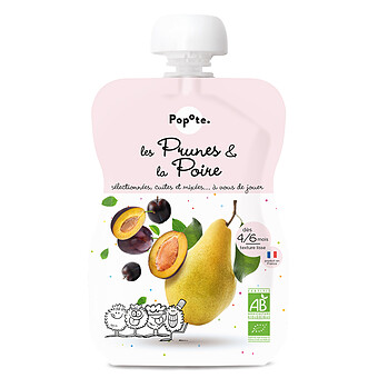 Gourde Repas Bio Prunes et Poire - 120 g