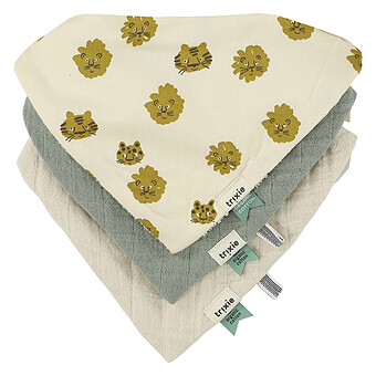 Lot de 3 Bavoirs Bandana - Lucky Leopard Trixie Baby