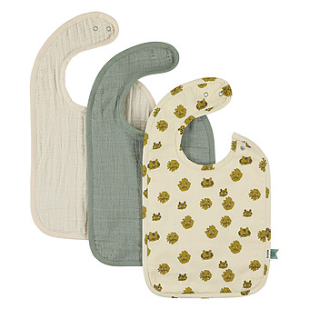 Lot de 3 Bavoirs - Lucky Leopard Trixie Baby