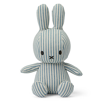 Lapin Miffy Denim Stripe - Petit Bon Ton Toys
