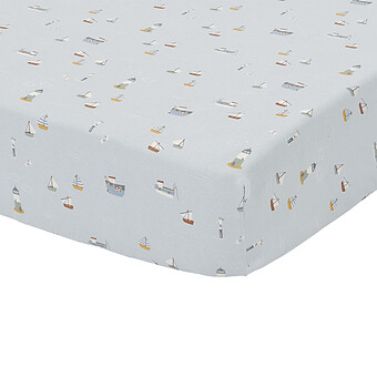 Drap Housse Sailors Bay Blue - 60 x 120 cm Little Dutch