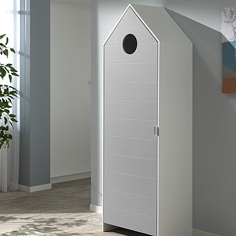 Armoire Casami 1 Porte - Gris