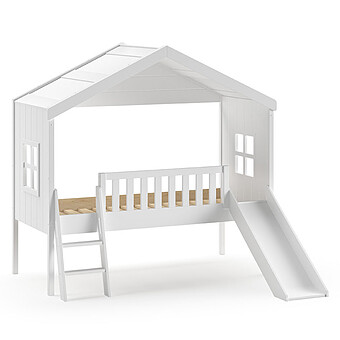 Lit Cabane Housebed Blanc - 90 x 200 cm