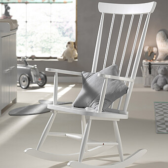 Chaise à Bascule Rocky - Blanc