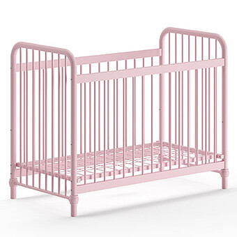 Lit Bébé Réglable Bronxx Misty Pink Mat - 60 x 120 cm