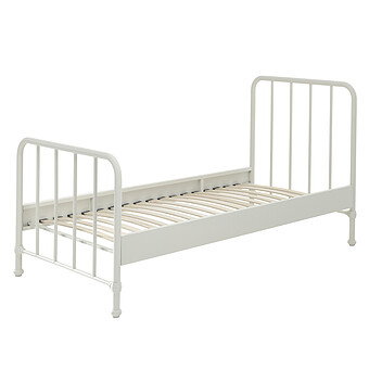 Lit Bronxx Blanc Mat - 90 x 200 cm
