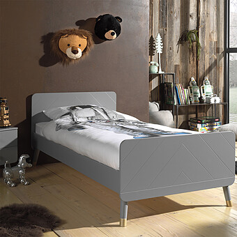 Lit Billy Timeless Grey - 90 x 200 cm