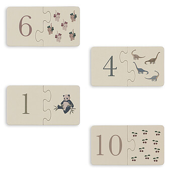 Puzzle Chiffres en Carton Konges Sløjd