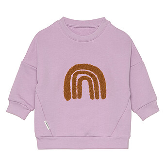 Sweat Little Gang Arc-en-ciel Lilas - 7/12 Mois LÄSSIG