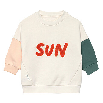 Sweat Little Gang Sun Blanc Cassé - 1/2 Ans