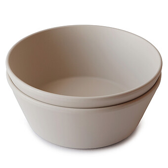 Lot de 2 Bols Ronds - Vanilla mushie