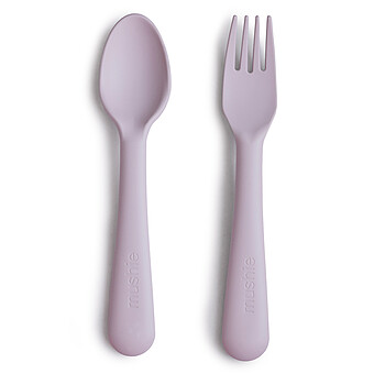 Cuillère et Fourchette - Soft Lilac mushie