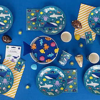 Lot de 20 Serviettes en Papier - Océan