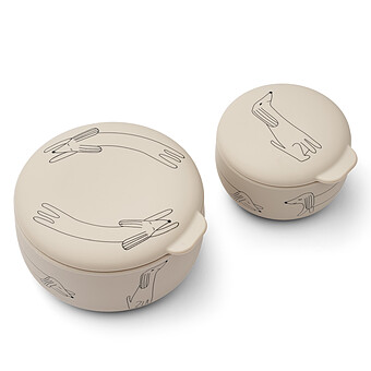 Lot de 2 Boîtes à Goûter Eleanor - Dog Sandy Liewood