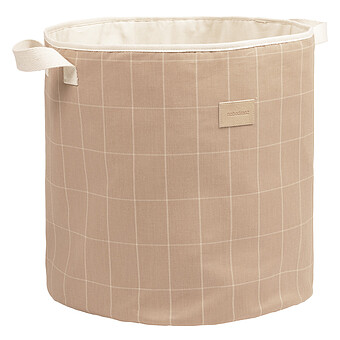 Panier de Rangement Playground - Taupe Grid