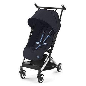 Poussette Ultra-compacte Libelle Châssis Silver - Dark Blue Cybex