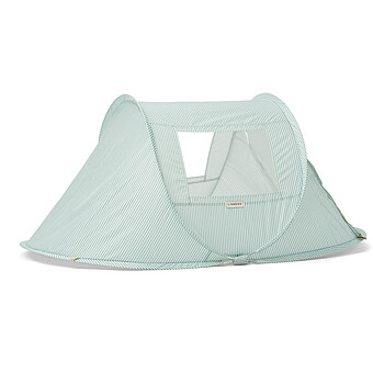 Tente de Plage Bjork - Printed Stripe Ice Blue Crème de la Crème Liewood