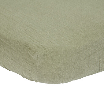 Drap Housse Little Farm Olive - 70 x 140 cm Little Dutch