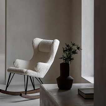 Rocking Kids Chair De Luxe - Cream