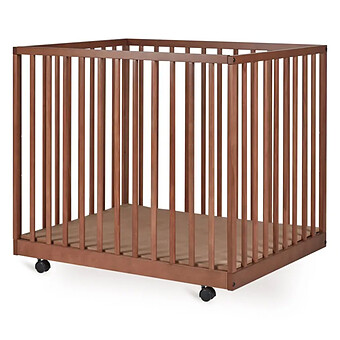 Parc Bébé Mori Réglable - Chataignier