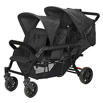 Poussette 3 Places Lidoo H3E + Ergondrive - Full Black
