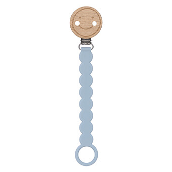Attache Sucette Happy Rascals - Tiny Smile Bleu Poudré LÄSSIG