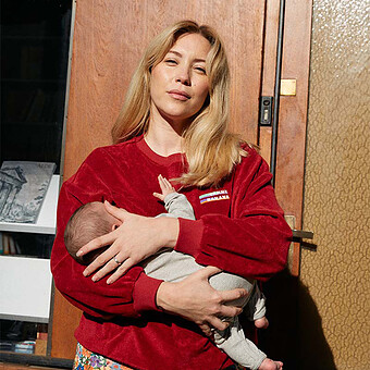 Sweat d'Allaitement Solal en Eponge Rouge - XS Tajinebanane