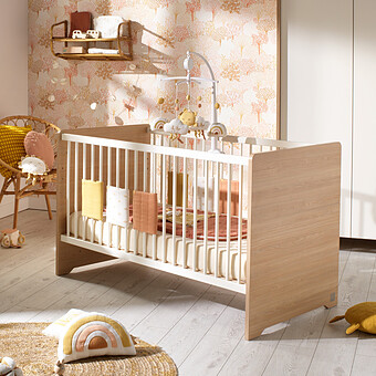 Little Big Bed Evolutif Vanille Chêne Miel et Meringue - 70 x 140 cm