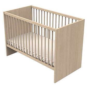 Lit Bébé Tokyo Chêne Suave - 60 x 120 cm
