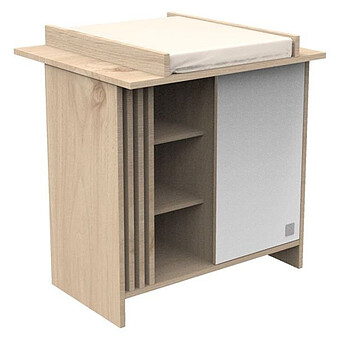 Commode et Plan à Langer Tokyo - Chêne Suave et Blanc