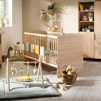 Little Big Bed Evolutif Azur Chêne Doré - 70 x 140 cm