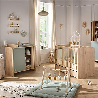 Chambre Duo Tokyo 60 x 120 cm - Chêne Suave et Sauge Sauthon