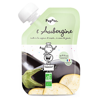Gourde Repas Bio Aubergine - 120 g