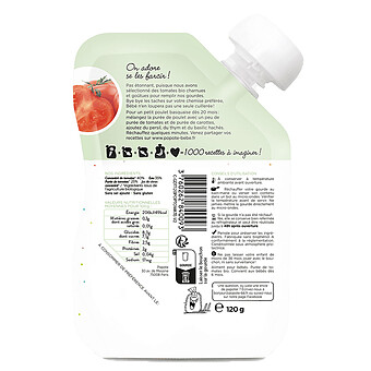 Gourde Repas Bio Tomate - 120 g
