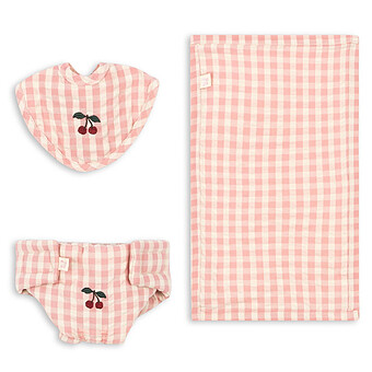 Ensemble pour Poupée - Powder Pink Check