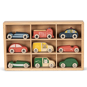 Lot de 9 Mini Voitures Konges Sløjd