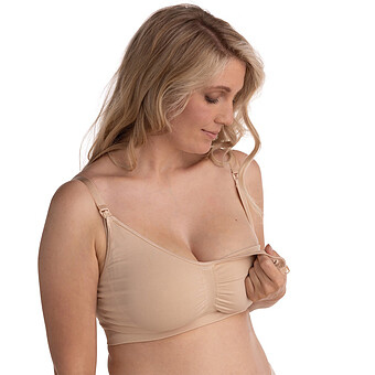 Soutien-gorge de Grossesse et d'Allaitement Sans Coutures Chair - XL