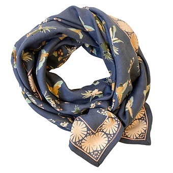Big Foulard Latika Cerisier - Orage
