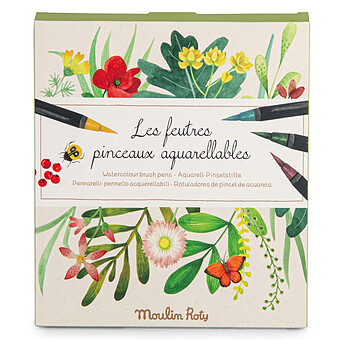 Boîte de 12 Feutres Aquarelles - Le Jardin du Moulin